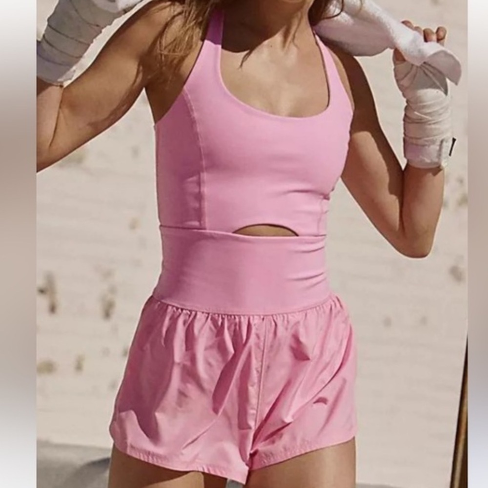 Free people pink runsie